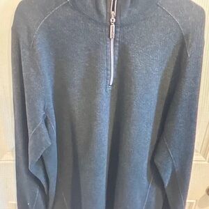 Tommy Bahama Charcoal Zip-Up Sweater